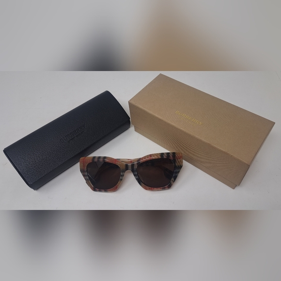 Burberry Accessories - Burberry Women's Sunglasses Antique Nova Check  Butterfly B4299-F  52-20-140